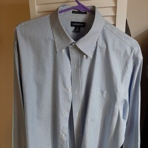 XL Lands end striped dress shirt